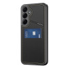 Dux Ducis capa Rafi II para Samsung Galaxy S25 com suporte e carteira, preta