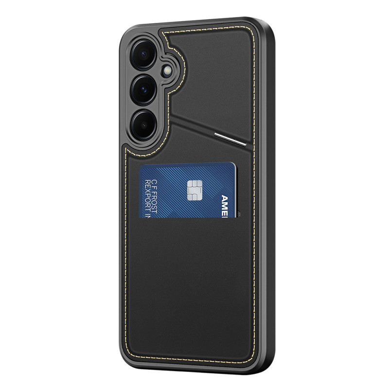 Dux Ducis capa Rafi II para Samsung Galaxy S25 com suporte e carteira, preta
