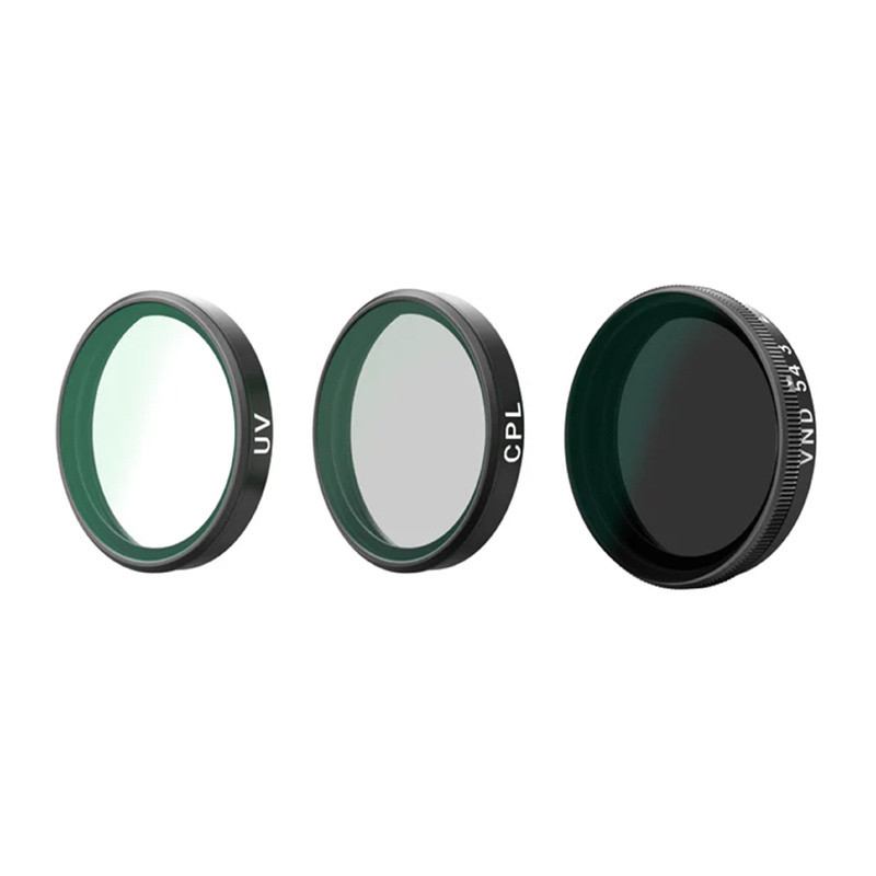 Telesin conjunto de filtros CPL/VND8/UV para DJI Osmo Action 6 (3 un.)