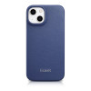 iCarer CE Premium Leather Folio Case capa tipo livro magnética para iPhone 14 Plus, MagSafe, azul (WMI14220715-BU)
