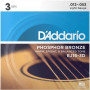 D'Addario EJ16 cordas para guitarra acústica, 12-53