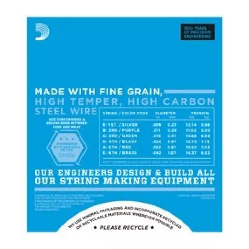 D'Addario EXL120 Super Light cordas para guitarra elétrica, 9-42