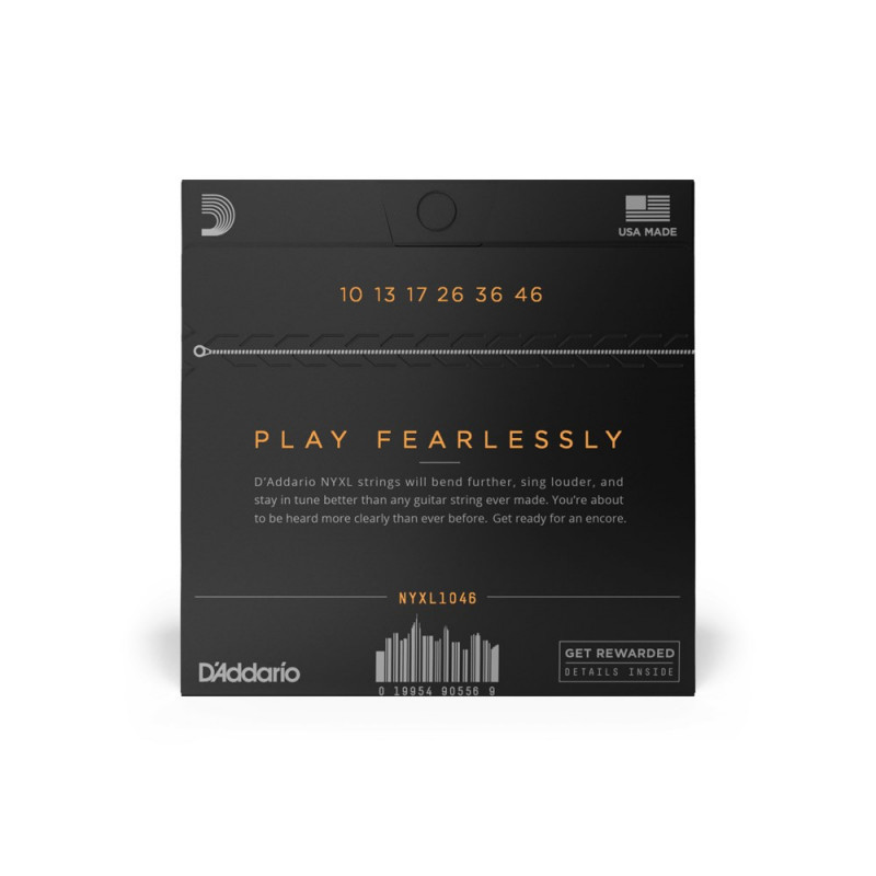 D'Addario NYXL1046 cordas para guitarra elétrica, 10–46