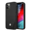 BMW BMHCP12LRSWPK Perforate capa rígida de pele para Apple iPhone 12 Pro Max, preta