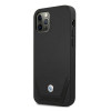 BMW BMHCP12LRSWPK Perforate capa rígida de pele para Apple iPhone 12 Pro Max, preta