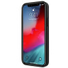 BMW BMHCP12LRSPPK Curve Perforate capa rígida de pele para Apple iPhone 12 Pro Max, preta