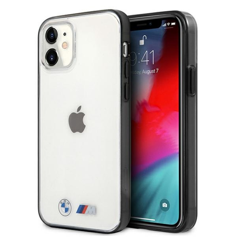 Capa rígida BMW BMHCP12SMBTOK Sandblast para Apple iPhone 12 mini, transparente