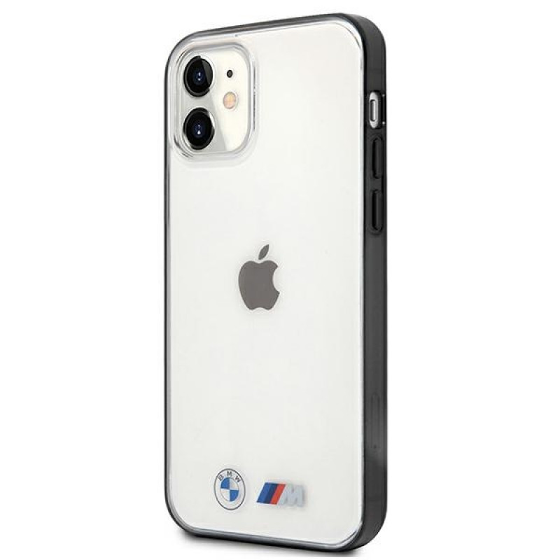 Capa rígida BMW BMHCP12SMBTOK Sandblast para Apple iPhone 12 mini, transparente