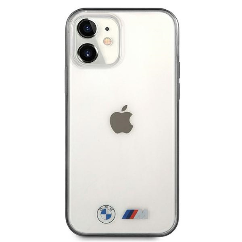 Capa rígida BMW BMHCP12SMBTOK Sandblast para Apple iPhone 12 mini, transparente