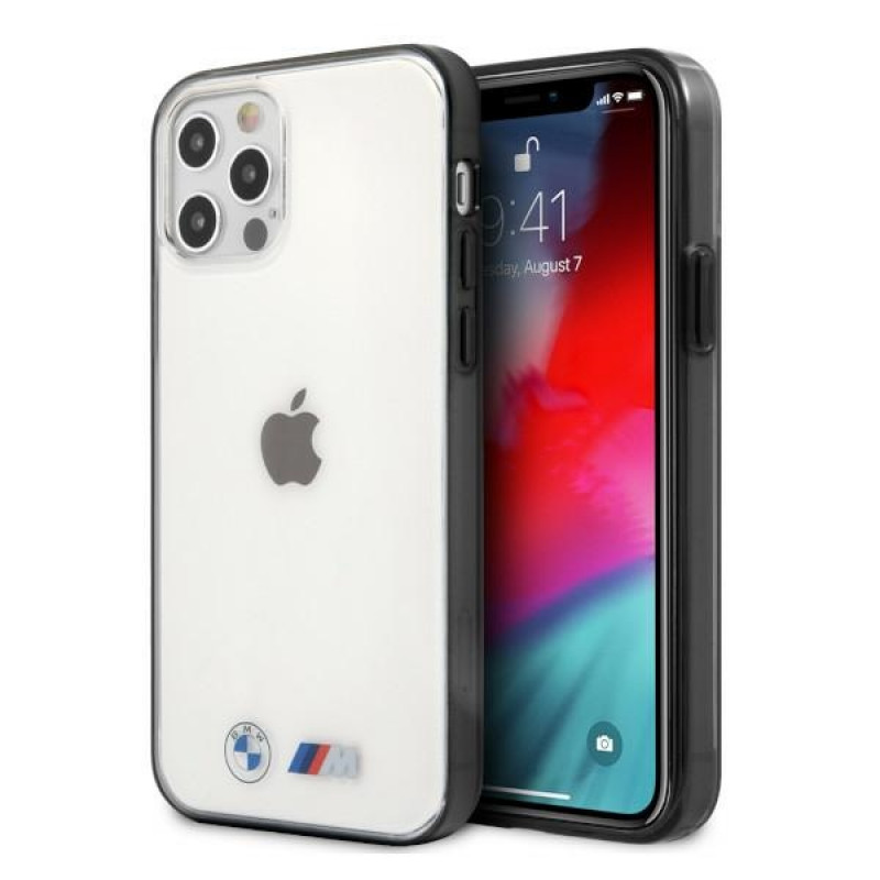Capa rígida BMW BMHCP12LMBTOK Sandblast para Apple iPhone 12 Pro Max, transparente
