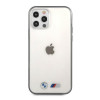 Capa rígida BMW BMHCP12LMBTOK Sandblast para Apple iPhone 12 Pro Max, transparente