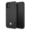 Capa rígida BMW BMHCN61RSWPK Leather Perforate para Apple iPhone 11, preta
