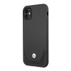 Capa rígida BMW BMHCN61RSWPK Leather Perforate para Apple iPhone 11, preta