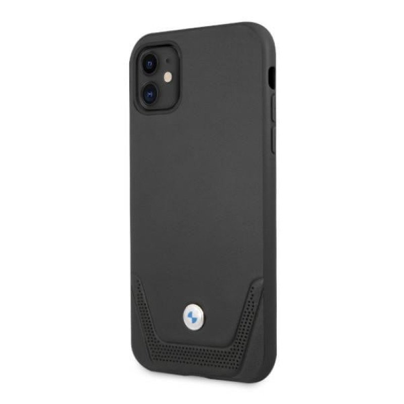 Capa rígida BMW BMHCN61RSWPK Leather Perforate para Apple iPhone 11, preta