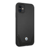 Capa rígida BMW BMHCN61RSWPK Leather Perforate para Apple iPhone 11, preta