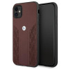 Capa rígida BMW BMHCN61RSPPR Leather Curve Perforate para Apple iPhone 11, vermelha