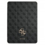 Capa tipo livro Guess GUIC12G4GFGR 4G Collection para Apple iPad Pro 12.9 2021, cinzenta