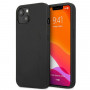 Capa rígida Mercedes-AMG AMHCP13MDOLBK Leather Hot Stamped para Apple iPhone 13, preta