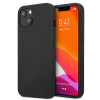 Capa rígida Mercedes-AMG AMHCP13MDOLBK Leather Hot Stamped para Apple iPhone 13, preta