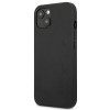 Capa rígida Mercedes-AMG AMHCP13MDOLBK Leather Hot Stamped para Apple iPhone 13, preta