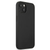 Capa rígida Mercedes-AMG AMHCP13MDOLBK Leather Hot Stamped para Apple iPhone 13, preta