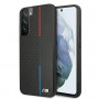 BMW BMHCS22MTRTBK capa rígida para Samsung Galaxy S22+, M Collection Triangles, preta