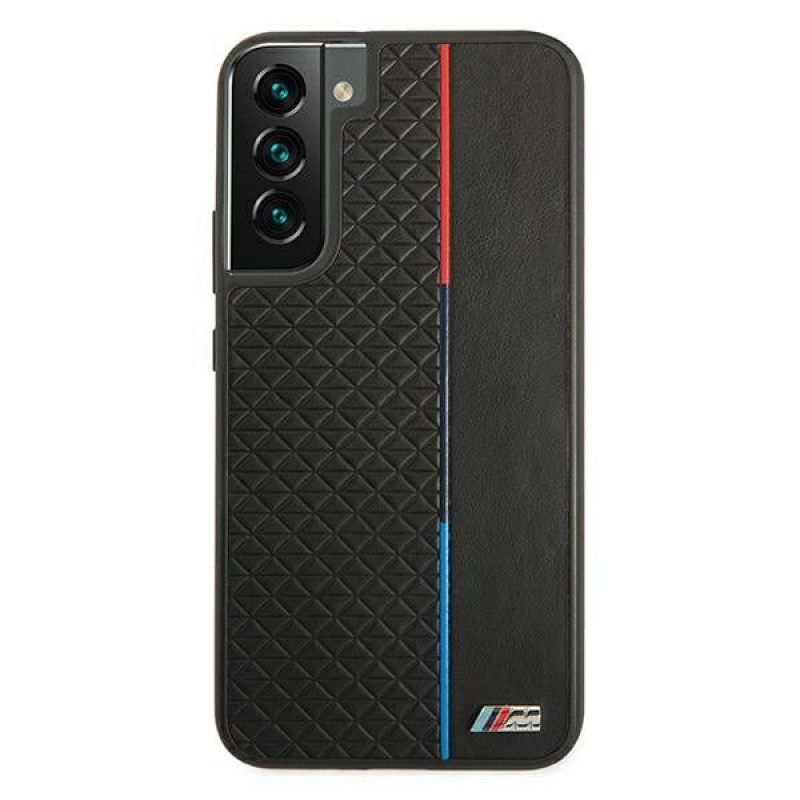BMW BMHCS22MTRTBK capa rígida para Samsung Galaxy S22+, M Collection Triangles, preta
