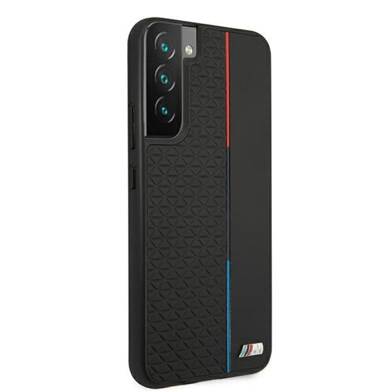 BMW BMHCS22MTRTBK capa rígida para Samsung Galaxy S22+, M Collection Triangles, preta