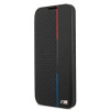 BMW BMBKS22MTRTBK capa tipo livro para Samsung Galaxy S22+, M Collection Triangles, preta