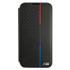 BMW BMBKS22MTRTBK capa tipo livro para Samsung Galaxy S22+, M Collection Triangles, preta