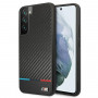 BMW BMHCS22MPUCARTCBK capa rígida para Samsung Galaxy S22+, M Collection Triangles, preta