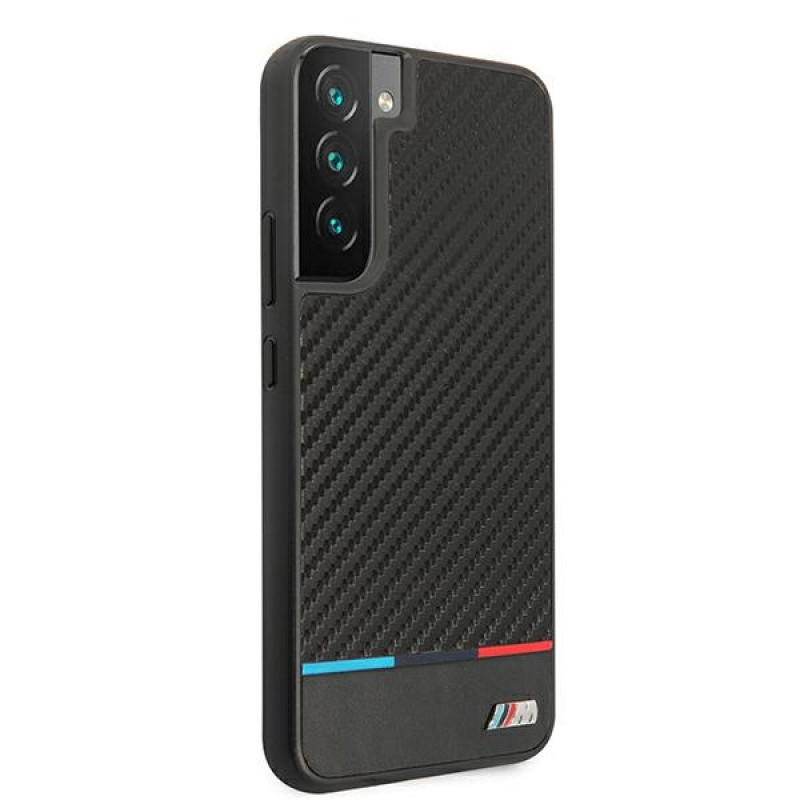 BMW BMHCS22MPUCARTCBK capa rígida para Samsung Galaxy S22+, M Collection Triangles, preta