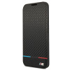 BMW BMBKS22MPUCARTCBK capa tipo livro para Samsung Galaxy S22+, M Collection Triangles, preta