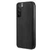 BMW BMBKS22MPUCARTCBK capa tipo livro para Samsung Galaxy S22+, M Collection Triangles, preta