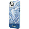 Guess GUHCP14MHGPLHB capa rígida para Apple iPhone 14 Plus / 15 Plus, Porcelain Collection, azul