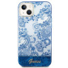 Guess GUHCP14MHGPLHB capa rígida para Apple iPhone 14 Plus / 15 Plus, Porcelain Collection, azul