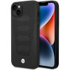 BMW BMHCP14S22RPSK capa para iPhone 14, preta, Leather Seats Pattern