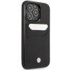 BMW BMHCP14L22RSEPK capa para iPhone 14 Pro, preta, Leather Card Slot