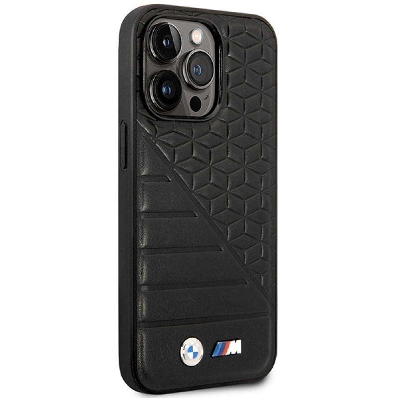 BMW BMHCP14L22PMGK capa para iPhone 14 Pro, preta, Bi Pattern