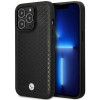 BMW BMHMP14L22RFGK Leather Diamond Pattern MagSafe capa para Apple iPhone 14 Pro 6,1″, preta