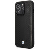 BMW BMHMP14L22RFGK Leather Diamond Pattern MagSafe capa para Apple iPhone 14 Pro 6,1″, preta