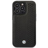 BMW BMHMP14L22RFGK Leather Diamond Pattern MagSafe capa para Apple iPhone 14 Pro 6,1″, preta
