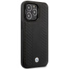 BMW BMHMP14L22RFGK Leather Diamond Pattern MagSafe capa para Apple iPhone 14 Pro 6,1″, preta