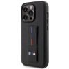 BMW BMHCP14L22GSLK Grip Stand Hot Stamp capa rígida para Apple iPhone 14 Pro, preta