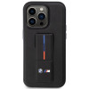 BMW BMHCP14L22GSLK Grip Stand Hot Stamp capa rígida para Apple iPhone 14 Pro, preta