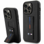 BMW BMHCP14X22GSLK Grip Stand Hot Stamp capa rígida para Apple iPhone 14 Pro Max, preta