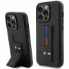 BMW BMHCP14X22GSLK Grip Stand Hot Stamp capa rígida para Apple iPhone 14 Pro Max, preta