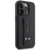 BMW BMHCP14X22GSLK Grip Stand Hot Stamp capa rígida para Apple iPhone 14 Pro Max, preta