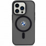 BMW BMHMP14MDSLK Signature MagSafe capa rígida para Apple iPhone 14 Plus / 15 Plus, preta