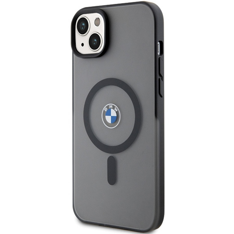 BMW BMHMP14MDSLK Signature MagSafe capa rígida para Apple iPhone 14 Plus / 15 Plus, preta